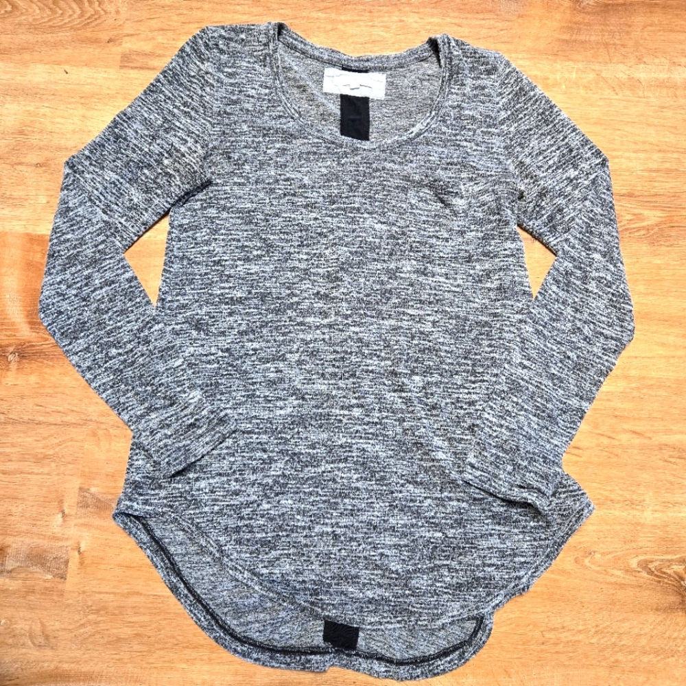 Women's Pure + Good Anthropologie Gray Long Sleeve Top